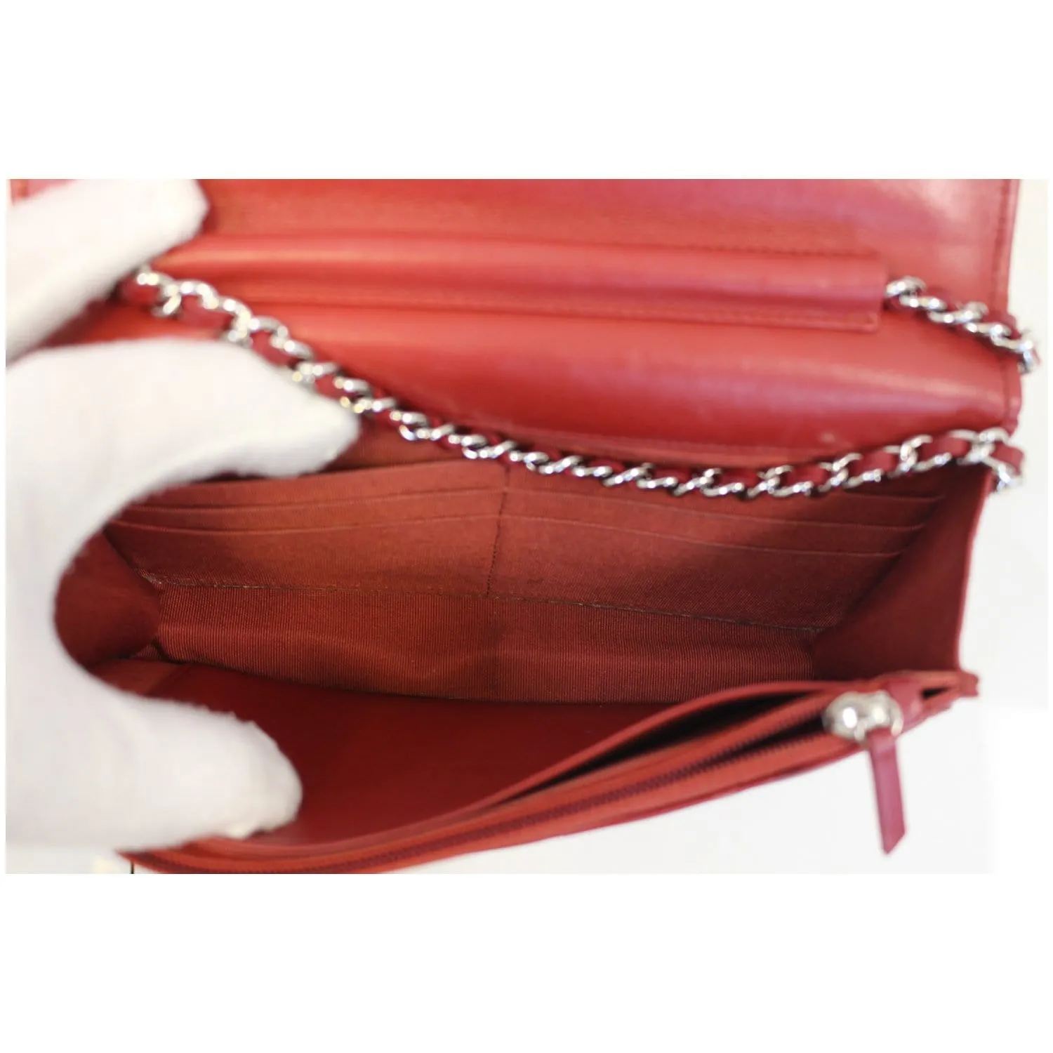 CHANEL Wallet on Chain Quilted Leather Shoulder Crossbody Bag