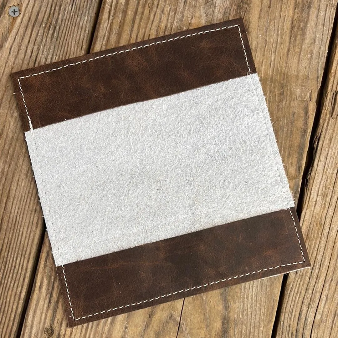 Checkbook Cover - Black & White w/ Rocky Mountain Navajo