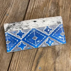 Checkbook Cover - Black & White w/ Rocky Mountain Navajo