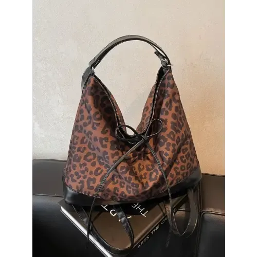 Chic Leopard Dual Purpose Crossbody Bag for Trendy Style