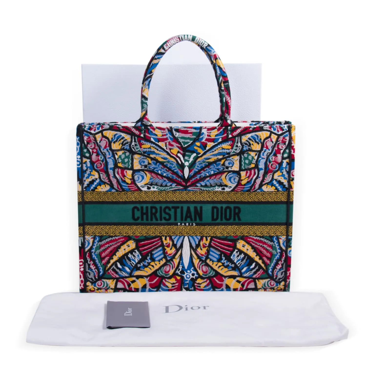 Christian Dior Embroidered Butterfly Booktote