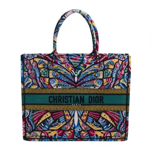 Christian Dior Embroidered Butterfly Booktote