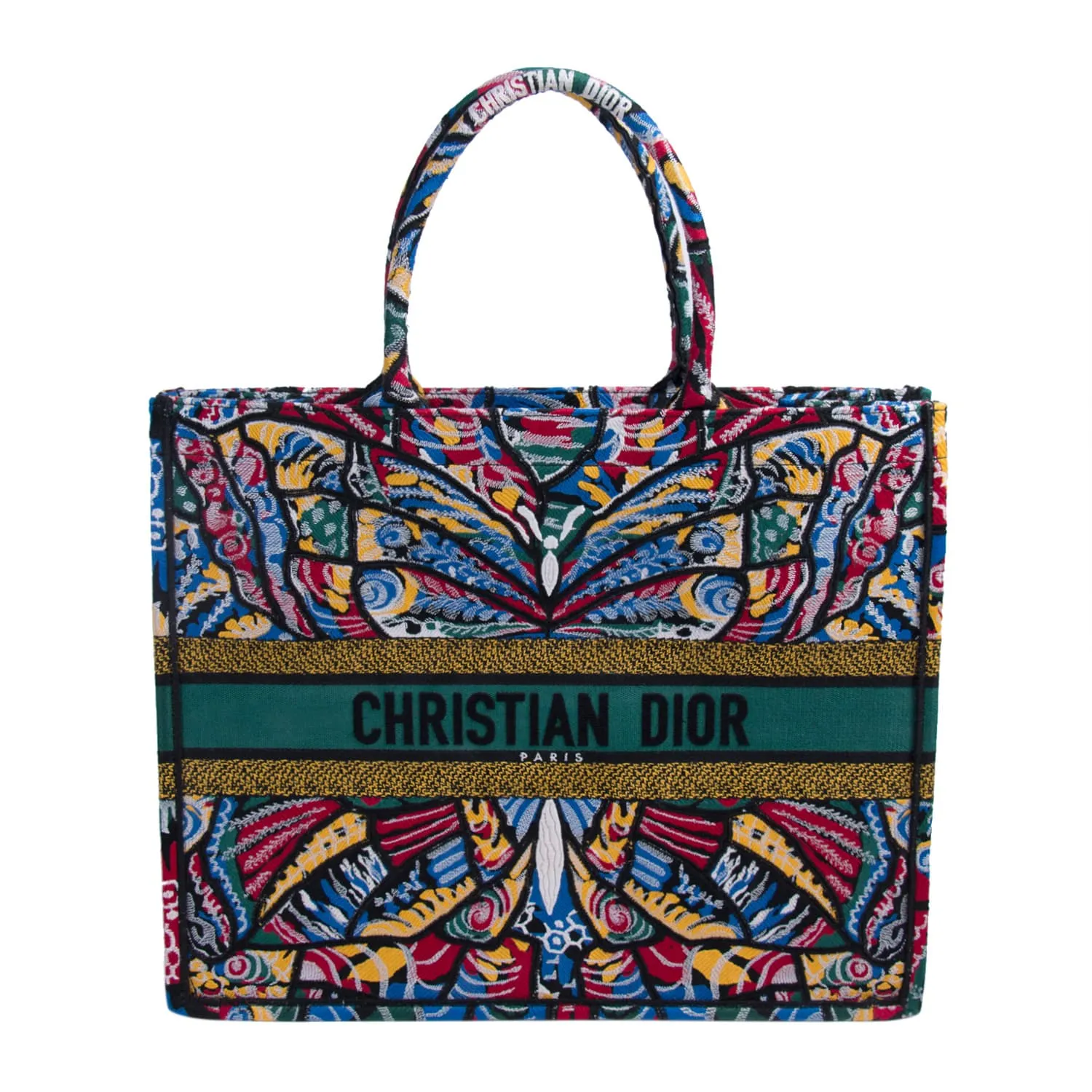 Christian Dior Embroidered Butterfly Booktote