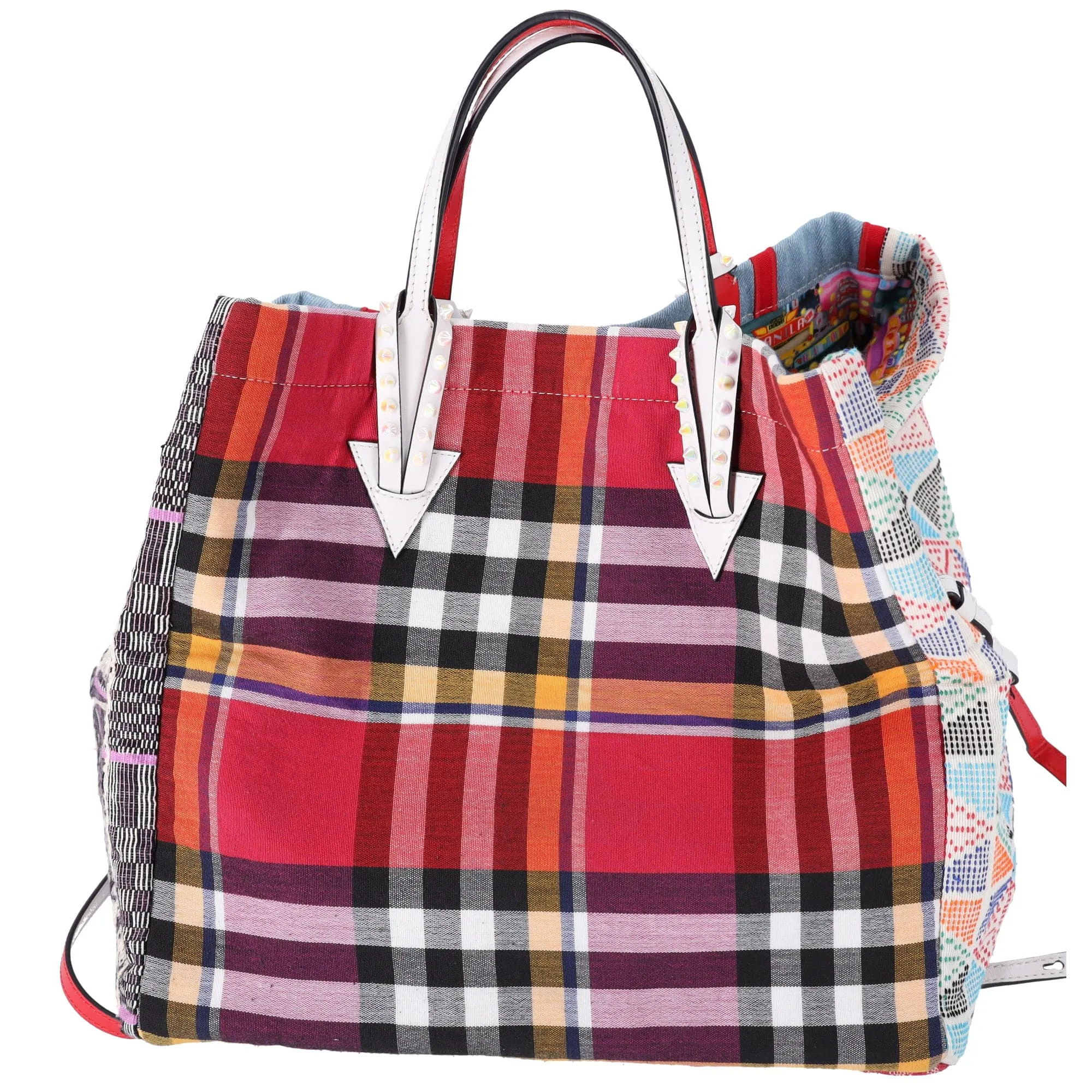 Christian Louboutin Manilacaba Caba Large Tote Motif Embroidered Multicolor