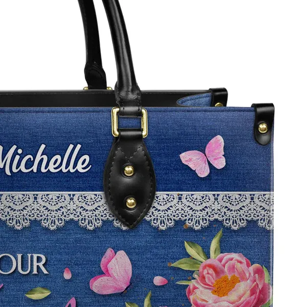 Christianart Designer Handbags, Let Your Faith Be Bigger Than Your Fear, Personalized Gifts, Gifts for Women.