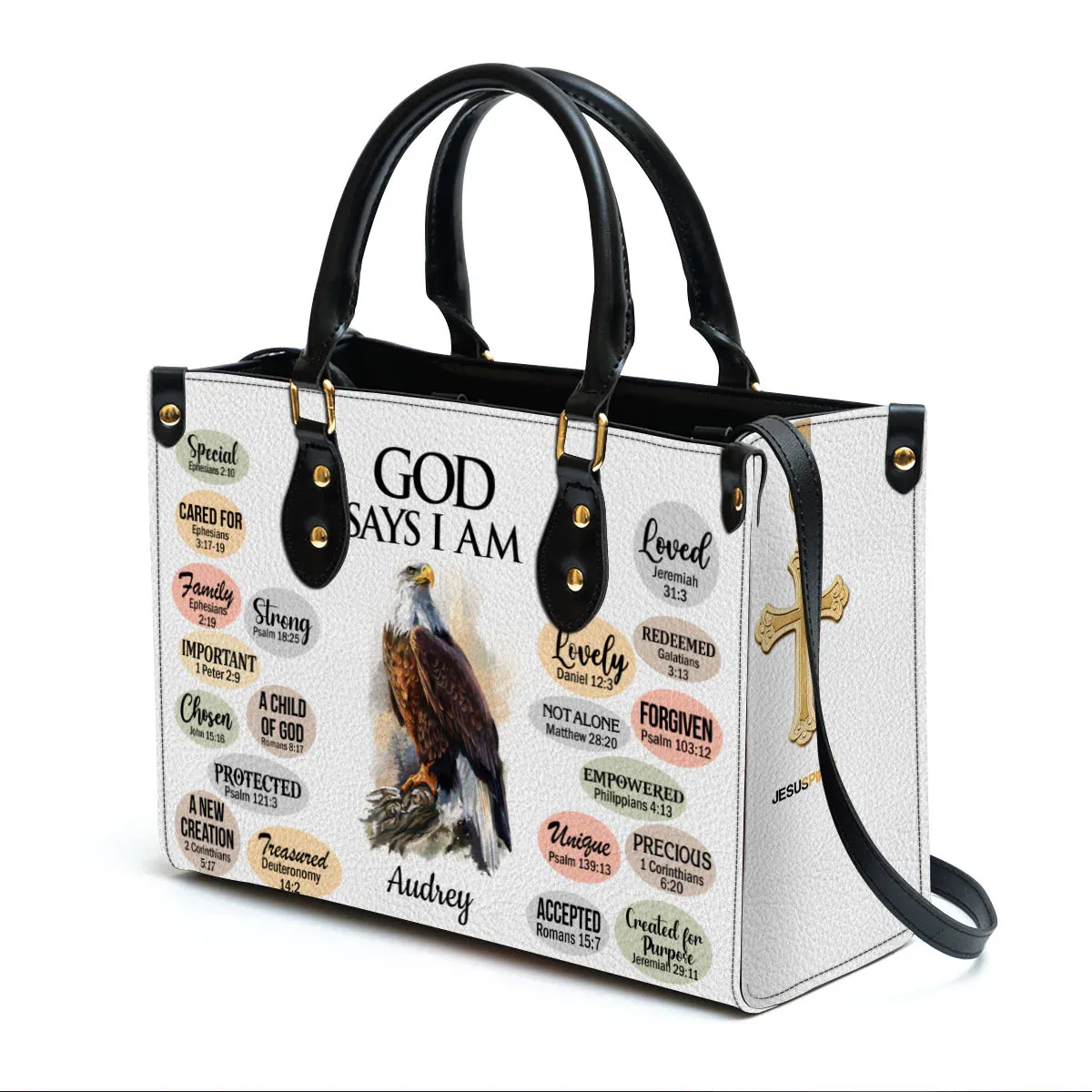 Christianart Handbag, GOD Say IM, Personalized Gifts, Gifts for Women, Christmas Gift.