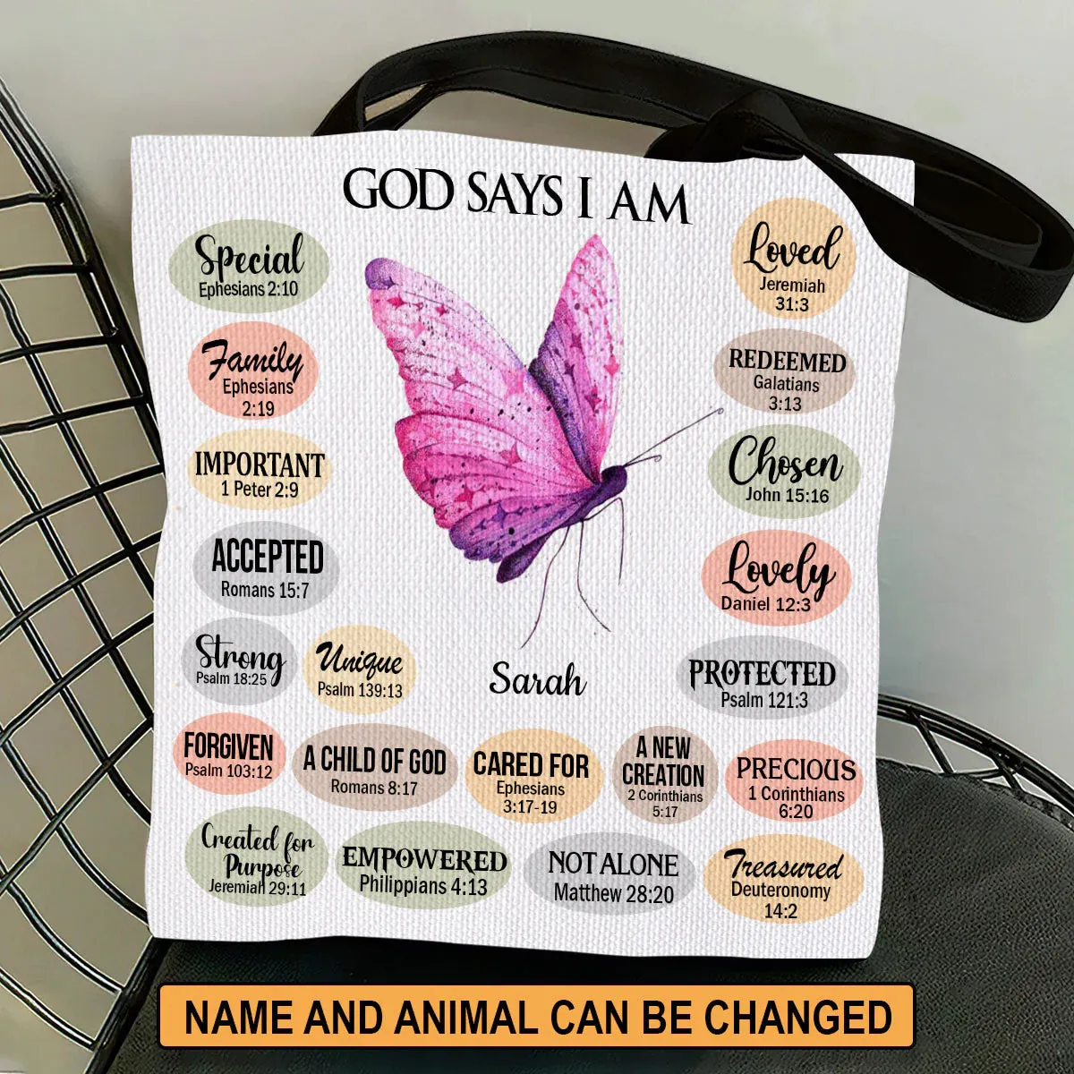 Christianart Handbag, GOD Say IM, Personalized Gifts, Gifts for Women, Christmas Gift.