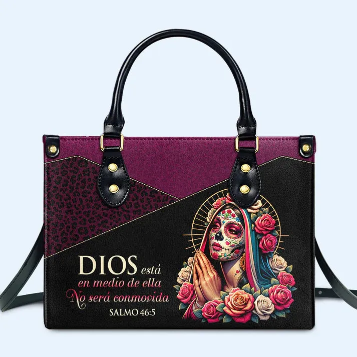 CHRISTIANARTBAG 'Divine Protection' Personalized La Catrina Leather Handbag - CABLTHB14300324.