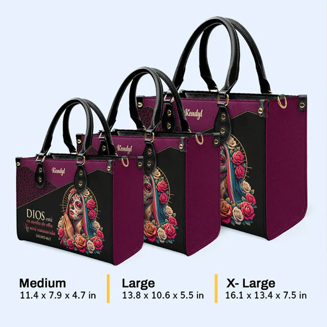 CHRISTIANARTBAG 'Divine Protection' Personalized La Catrina Leather Handbag - CABLTHB14300324.