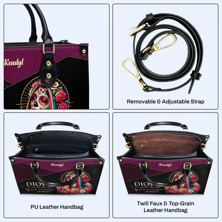 CHRISTIANARTBAG 'Divine Protection' Personalized La Catrina Leather Handbag - CABLTHB14300324.