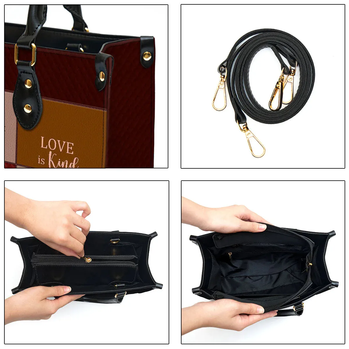 Christianartbag Handbag, Love Is Patient, Personalized Gifts, Gifts for Women, Christmas Gift.
