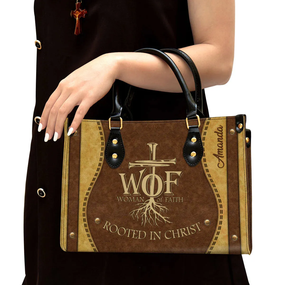 Christianartbag Handbags, Woman Of Faith Leather Bags, Personalized Bags, Gifts for Women, Christmas Gift, CABLTB01300723.