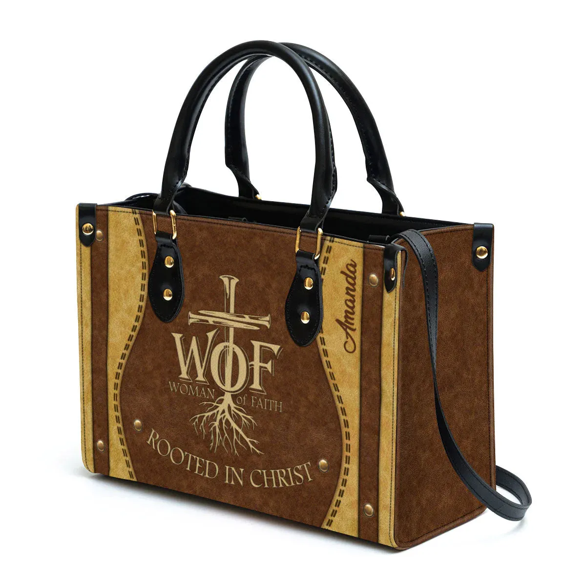 Christianartbag Handbags, Woman Of Faith Leather Bags, Personalized Bags, Gifts for Women, Christmas Gift, CABLTB01300723.