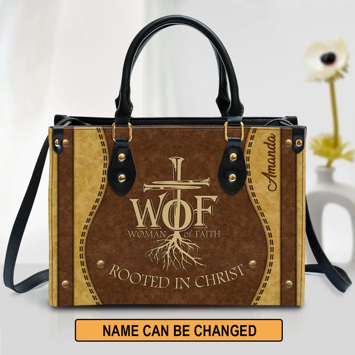 Christianartbag Handbags, Woman Of Faith Leather Bags, Personalized Bags, Gifts for Women, Christmas Gift, CABLTB01300723.