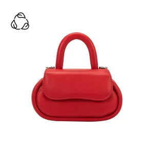 Cici Red Recycled Vegan Crossbody Bag | Sustainable Fashion | She She's Closet