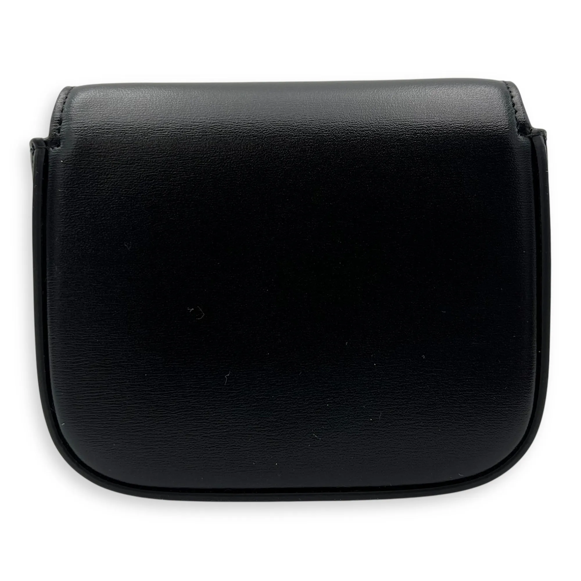 Claude Triomphe Mini Black Crossbody Bag in Calfskin, Gold hardware