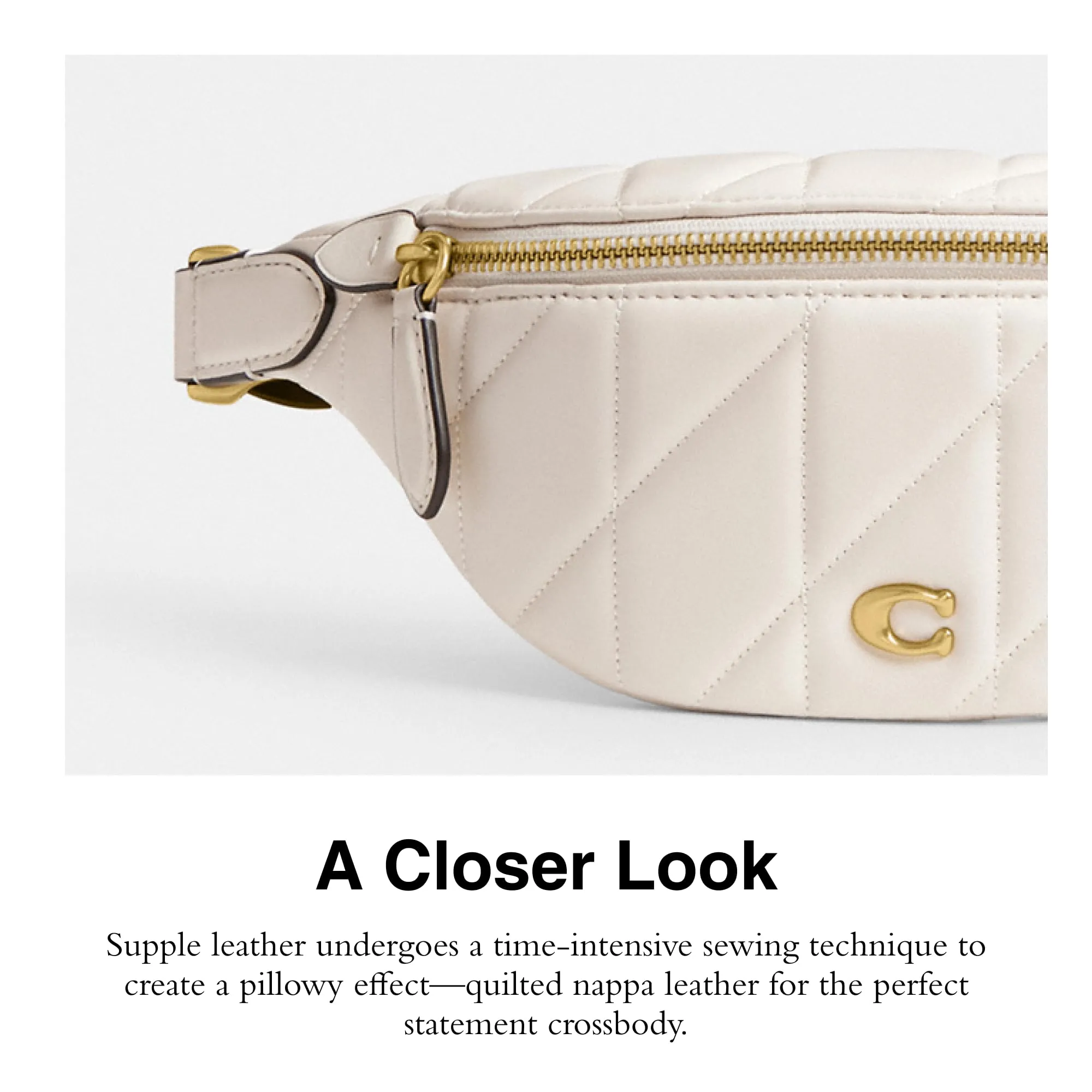 Coach Essential Belt Bag, Chalk