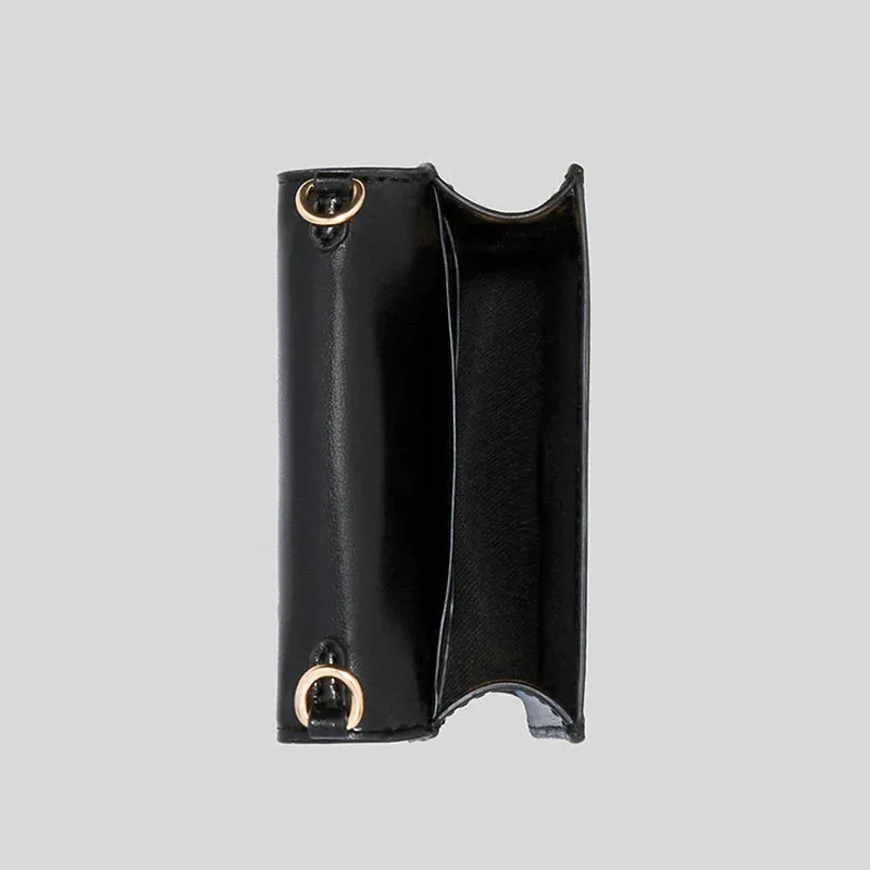 Coach Mini Wallet On A Chain In Signature Canvas Brown Black RS-6650