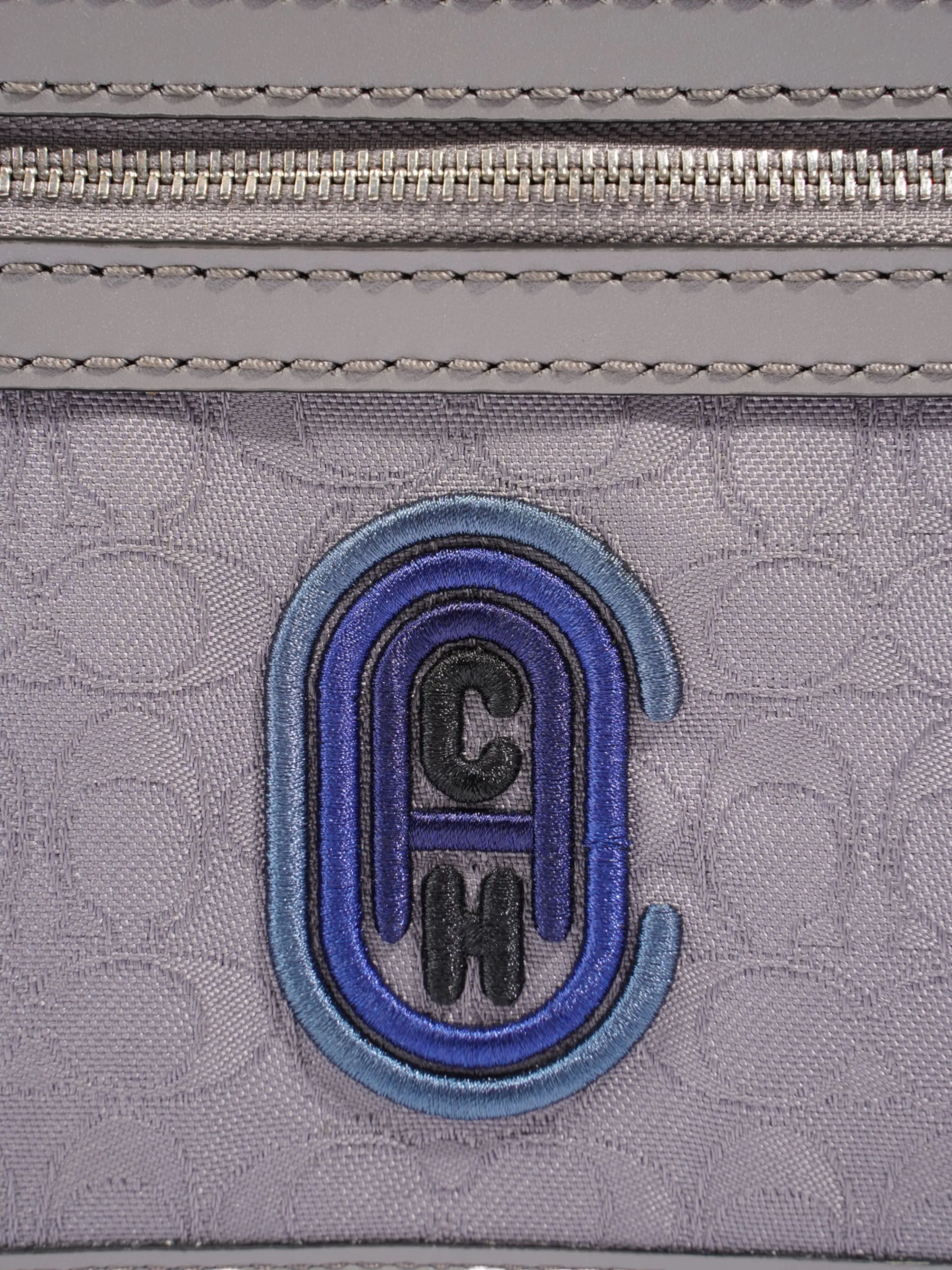 Coach Rivington Convertible Pouch  Grey Signature Jacquard Canvas