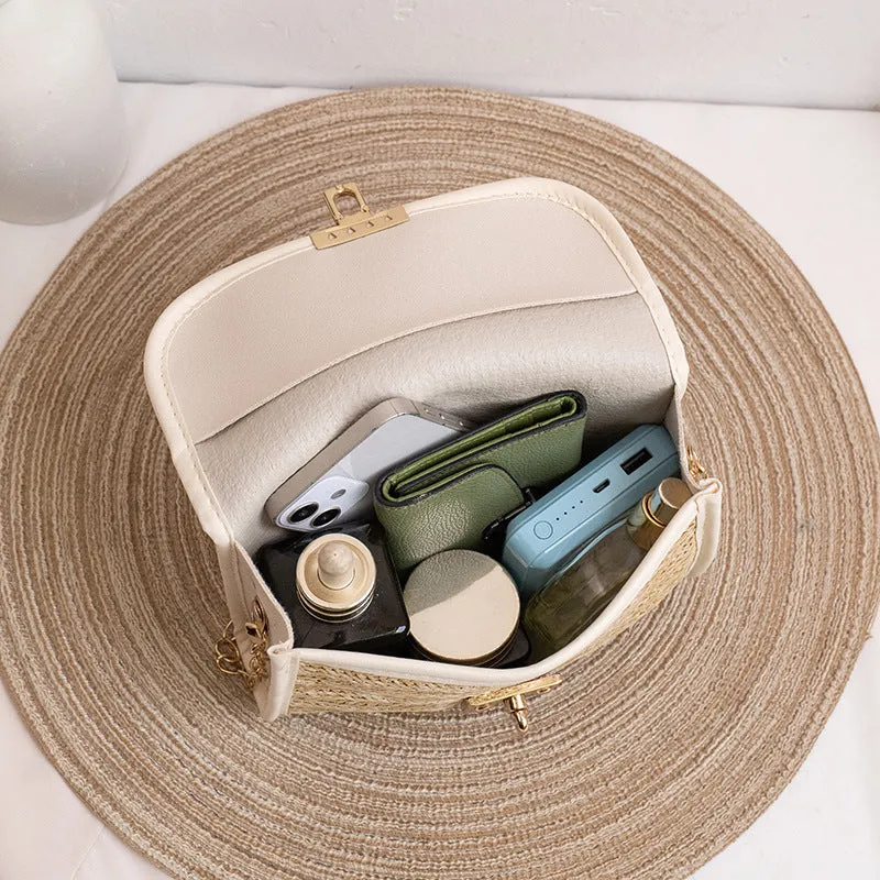 Comfortable Women's Straw Trendy Pouches Woven Crossbody Bags