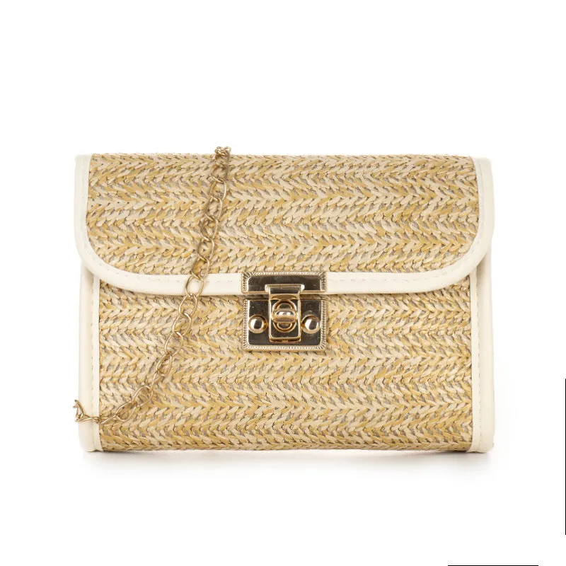 Comfortable Women's Straw Trendy Pouches Woven Crossbody Bags