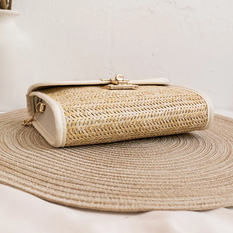 Comfortable Women's Straw Trendy Pouches Woven Crossbody Bags