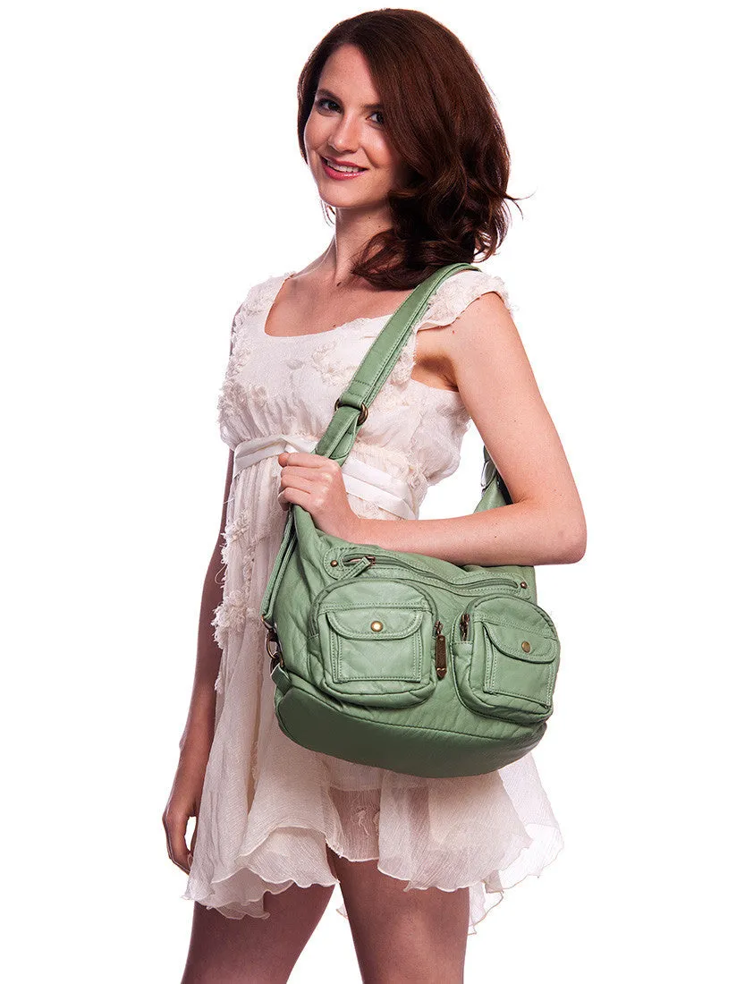 Convertible Crossbody Backpack - Black