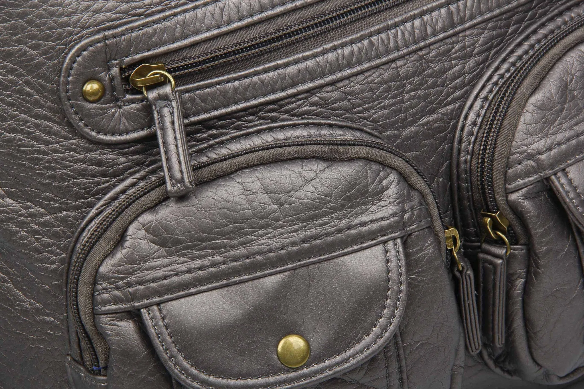 Convertible Crossbody Backpack - Dark Silver