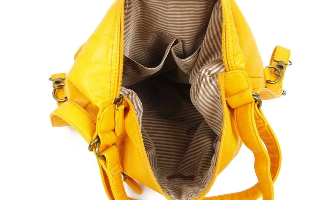 Convertible Crossbody Backpack - Honey Mustard