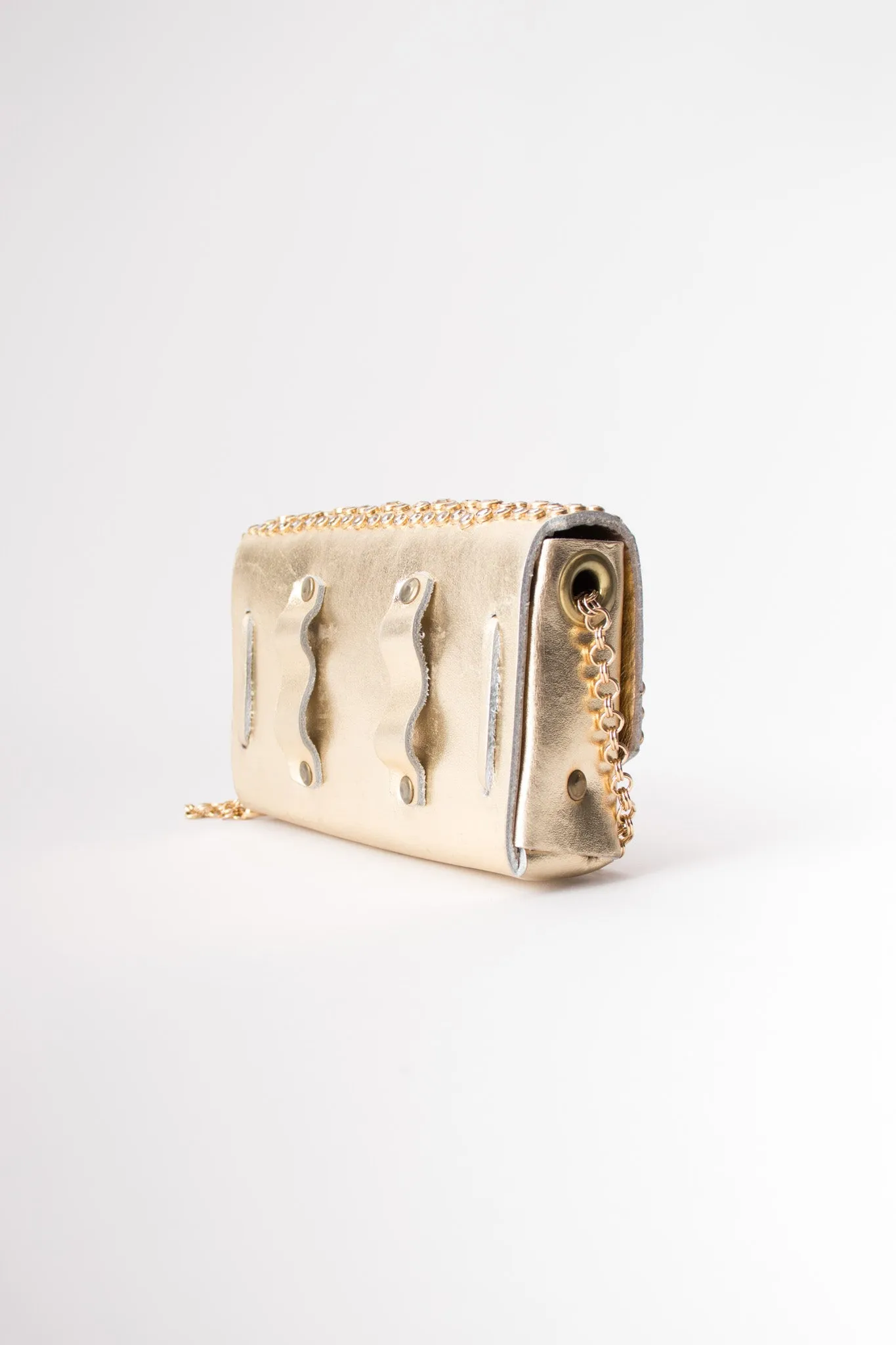 Convertible Crystal Lamé Fanny Pack
