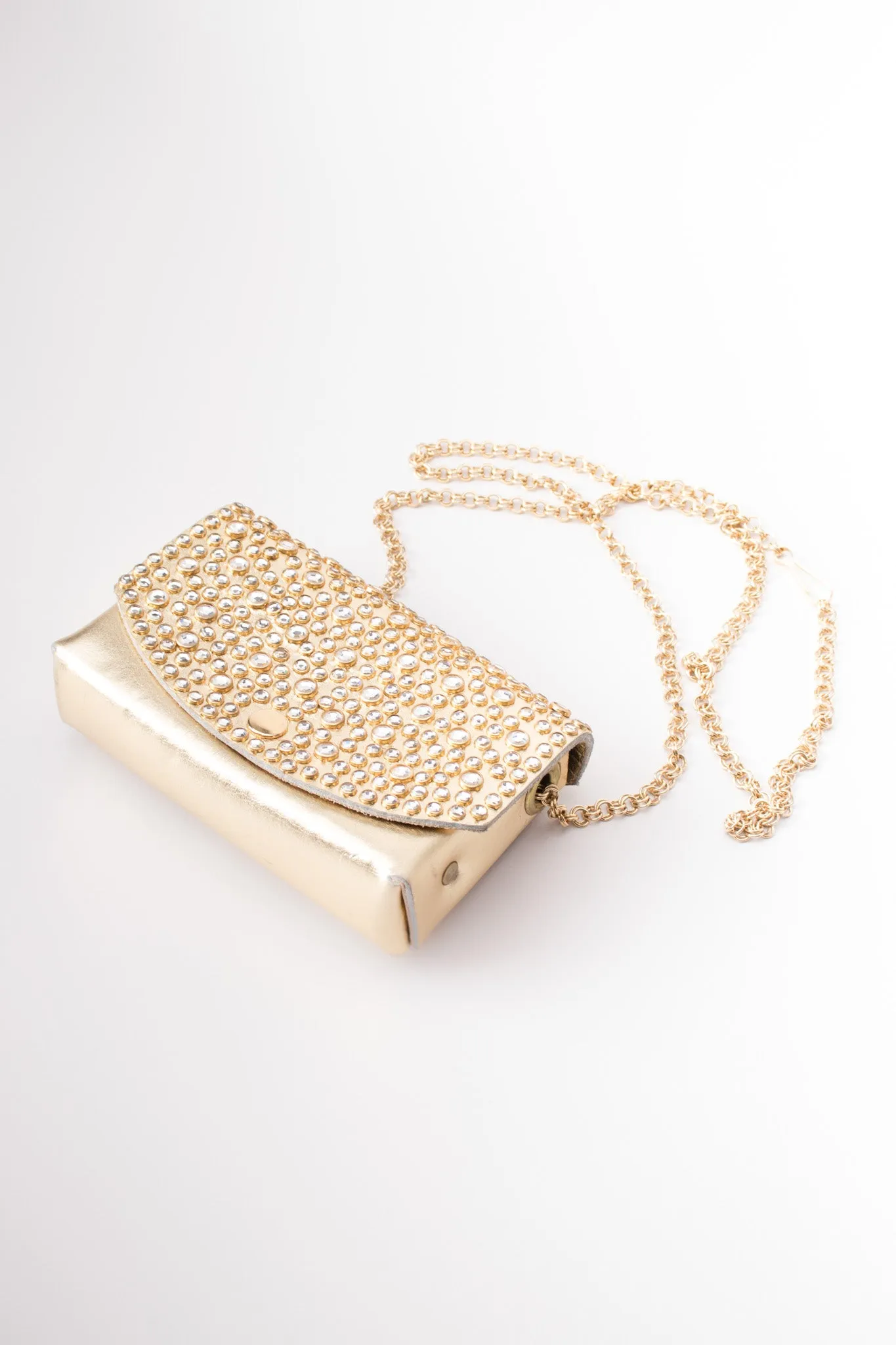 Convertible Crystal Lamé Fanny Pack