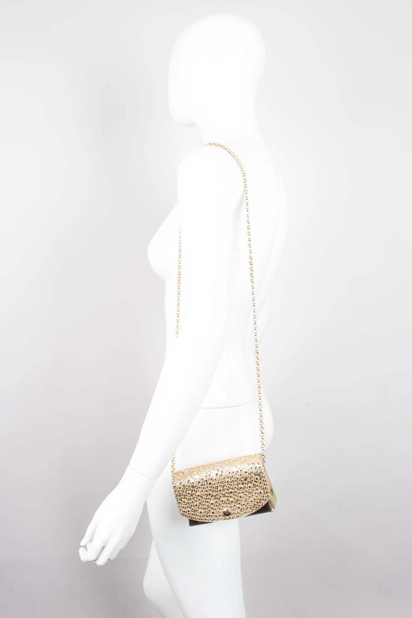 Convertible Crystal Lamé Fanny Pack