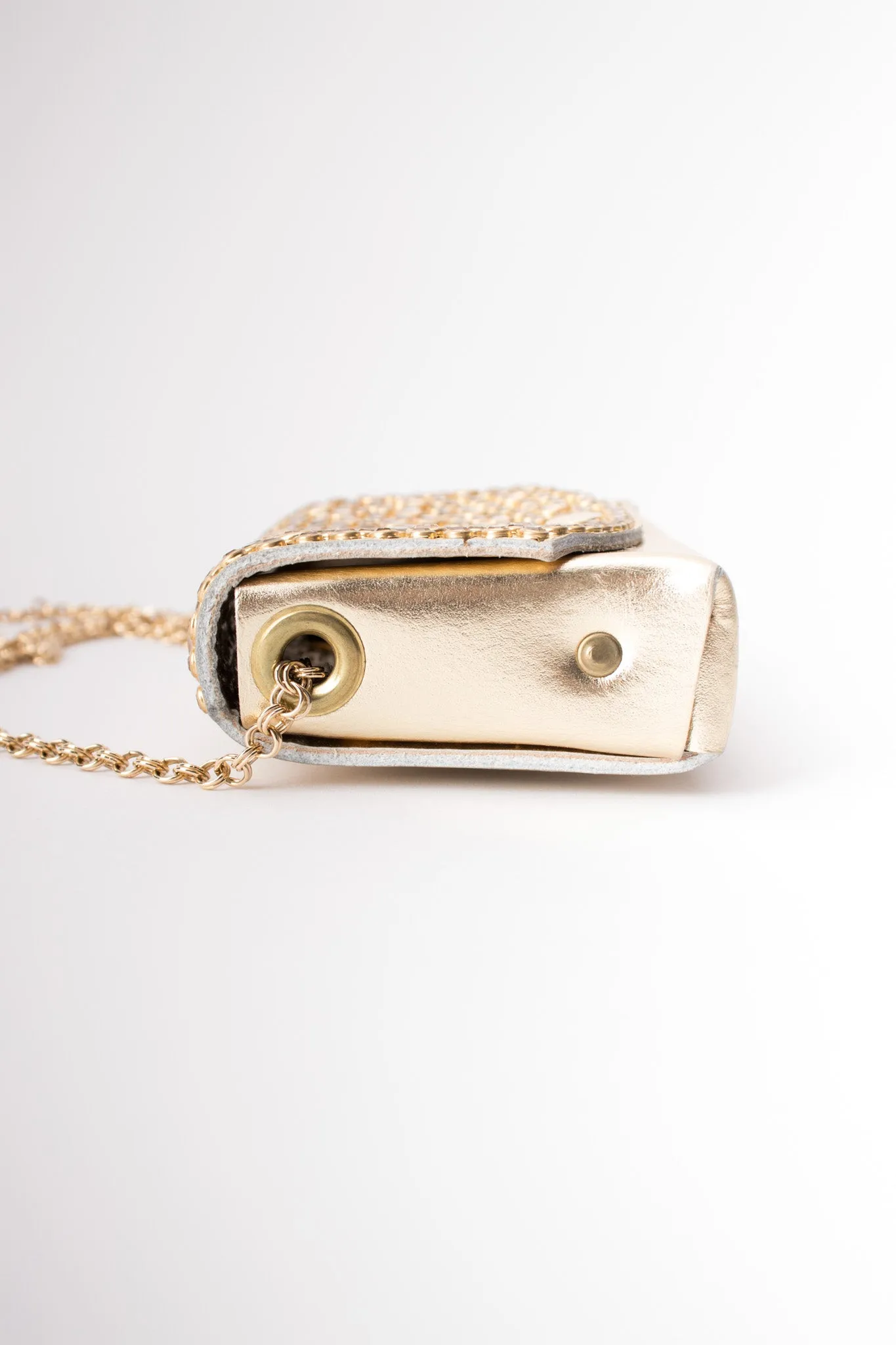 Convertible Crystal Lamé Fanny Pack