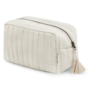 Cotton Quilted Wash Bag (Wild Chamomile)
