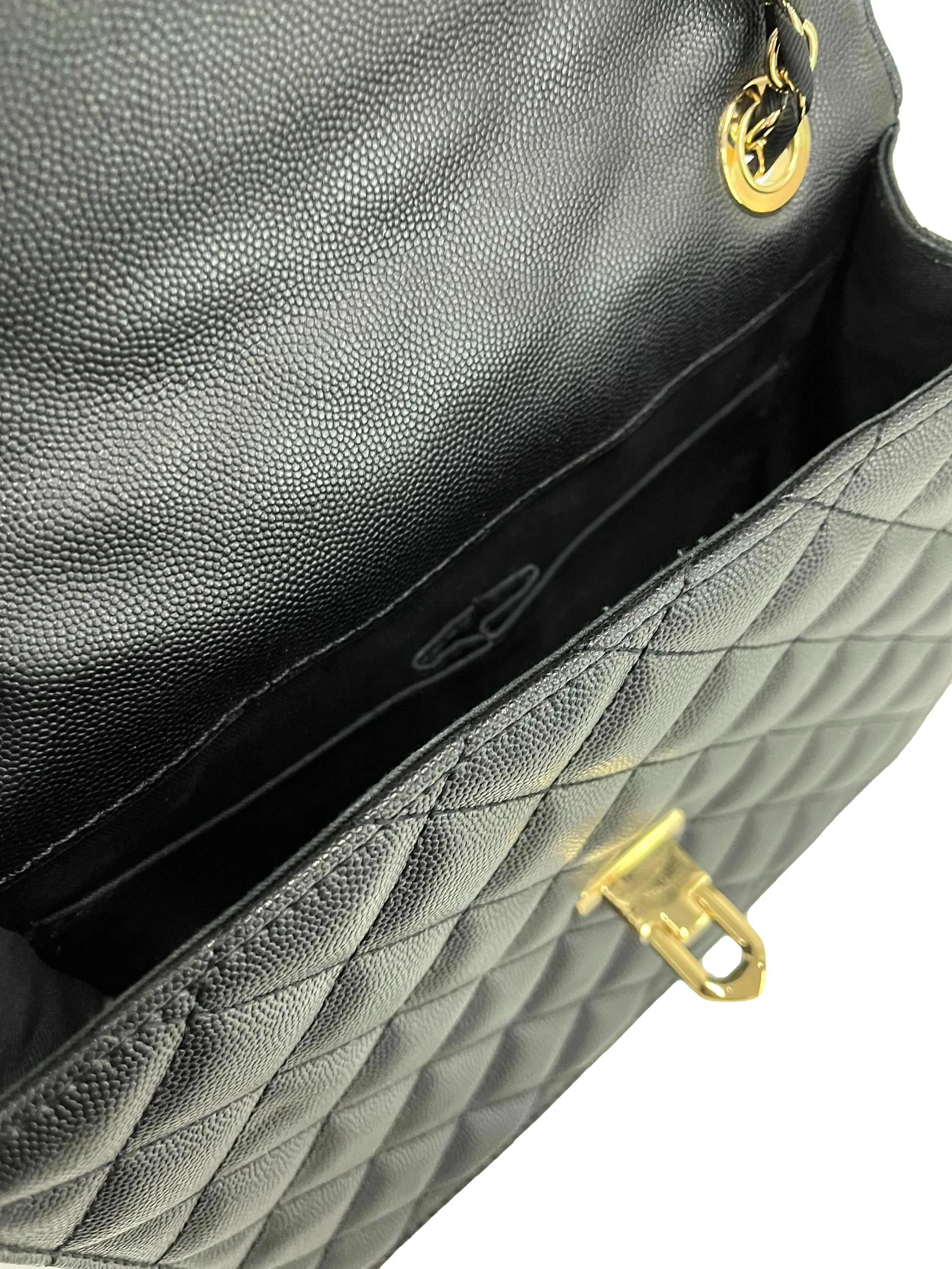 Cressida Quilted Chain Strap Bag - Black