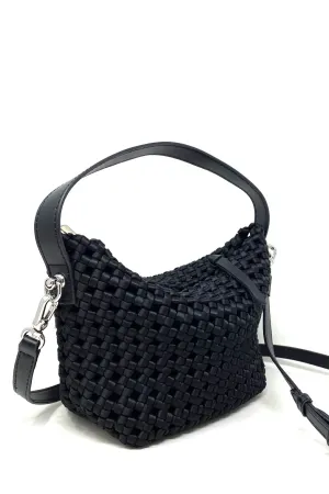 Crochet Vegan Leather Bag