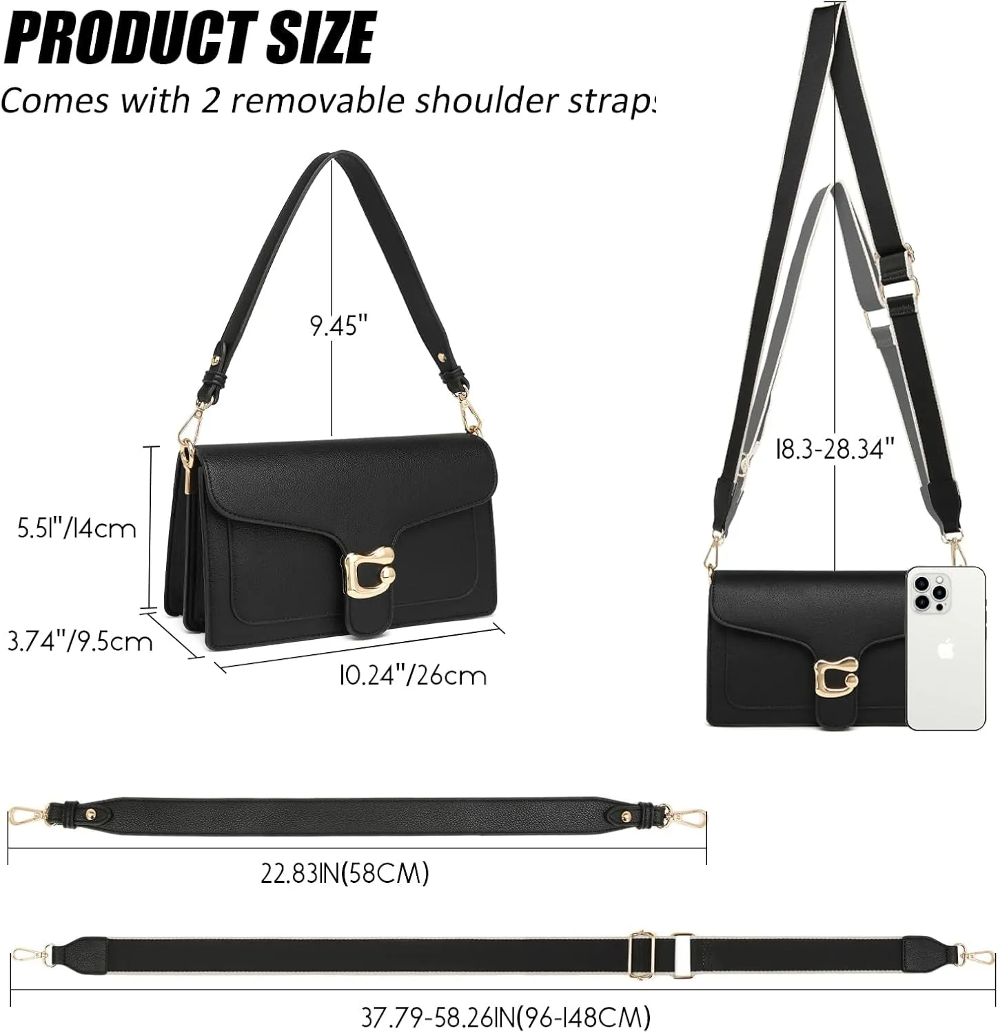Crossbody Bags for Women Shoulder Bag Leather Handbags Evening Clutch