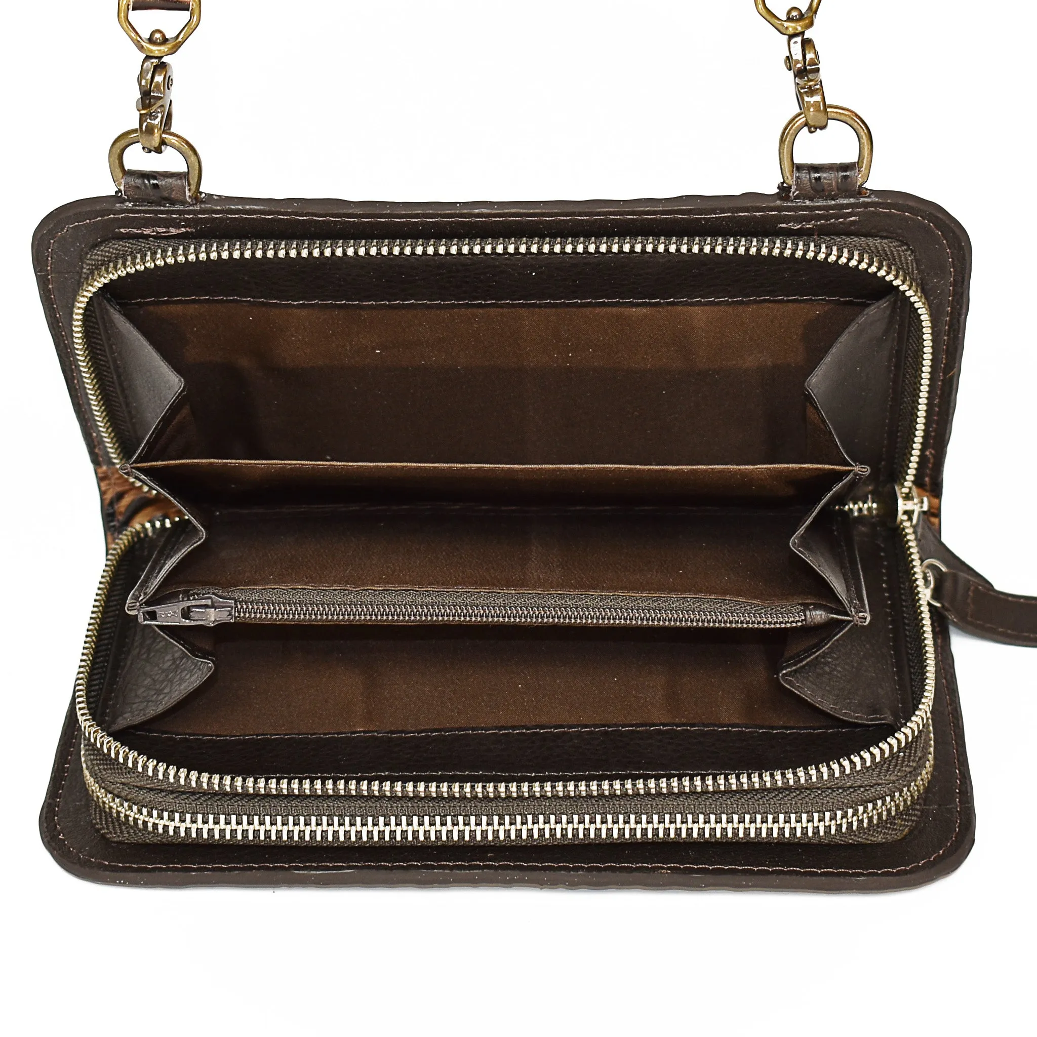 Crossbody Double Zip Wallet II