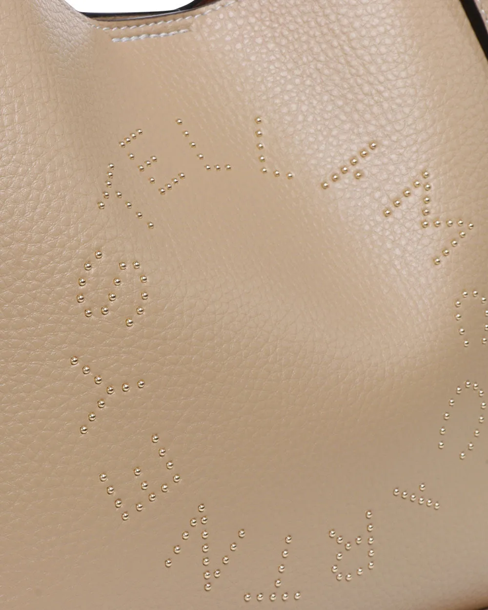 Crossbody Embossed with Stud Logo Bag in Caramel
