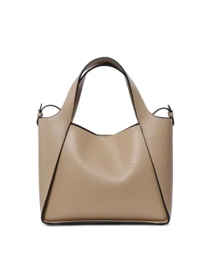 Crossbody Embossed with Stud Logo Bag in Caramel