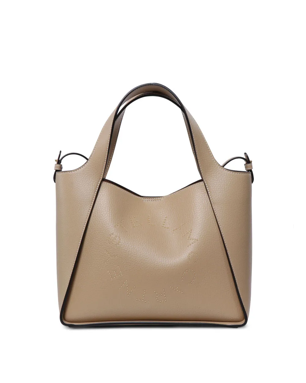 Crossbody Embossed with Stud Logo Bag in Caramel