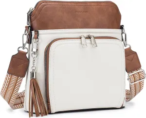 Crossbody Purse for Women,  Soft Leather Shoulder Handbags with Tassel