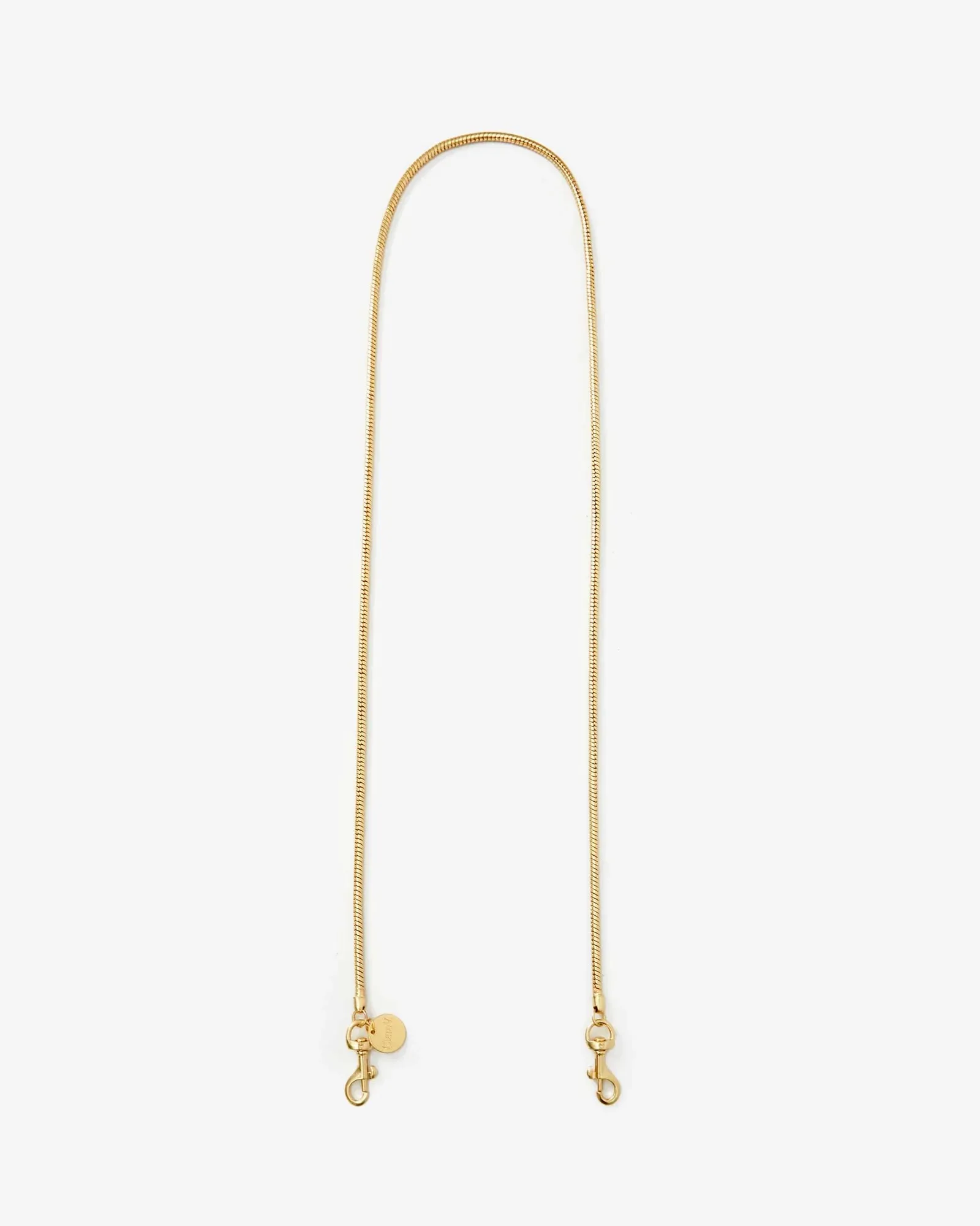 crossbody strap snake chain in vintage gold