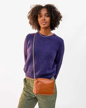 crossbody strap snake chain in vintage gold