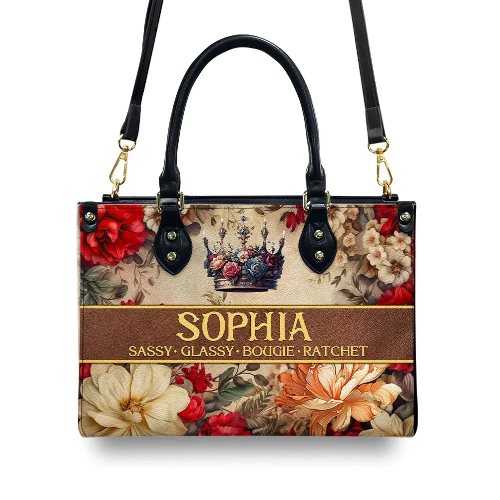 Custom Monogrammed Leather Handbag – CHRISTIANARTBAG Signature Elegance - CABLTHB01070424.