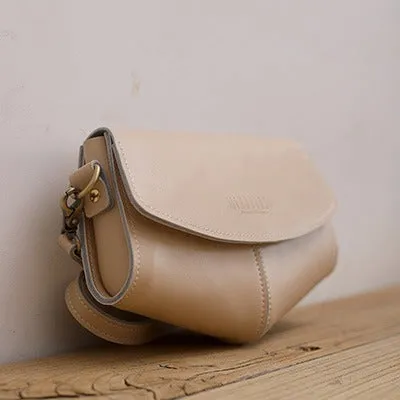 Cute LEATHER Side Bags Sling Bag WOMEN Saddle SHOULDER BAG Small Crossbody Purses FOR WOMEN