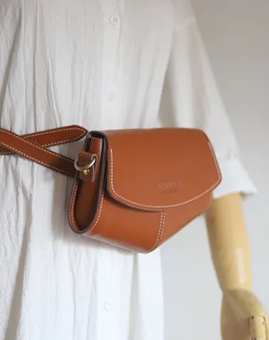 Cute LEATHER Sling Bag Side Bags Black WOMEN Saddle SHOULDER BAG Small Crossbody Purses FOR WOMEN
