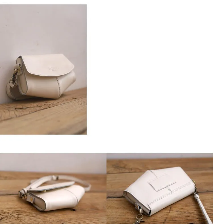 Cute LEATHER Sling Bag Side Bags Black WOMEN Saddle SHOULDER BAG Small Crossbody Purses FOR WOMEN