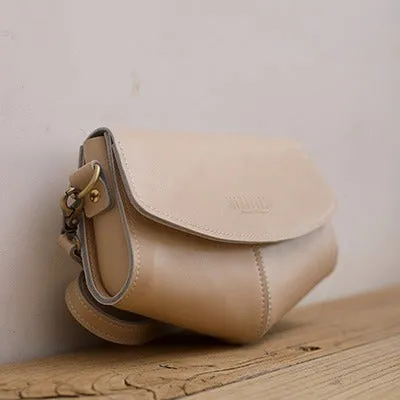 Cute LEATHER Sling Bag Side Bags Black WOMEN Saddle SHOULDER BAG Small Crossbody Purses FOR WOMEN
