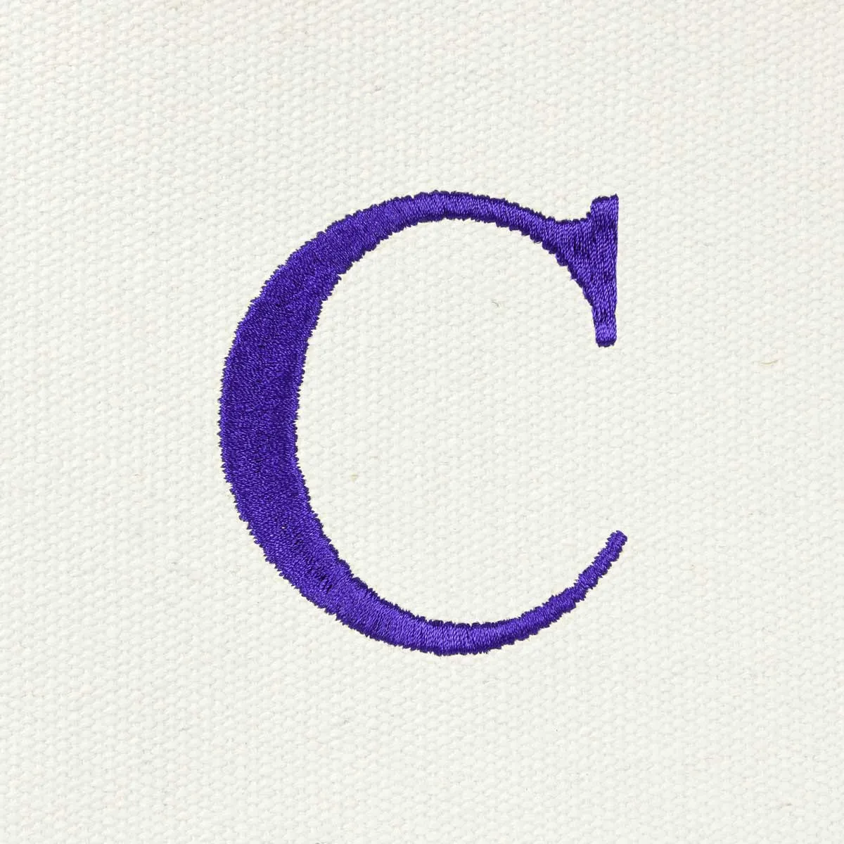 Dalix Medium Personalized Tote Bag Monogrammed Initial Letter - C